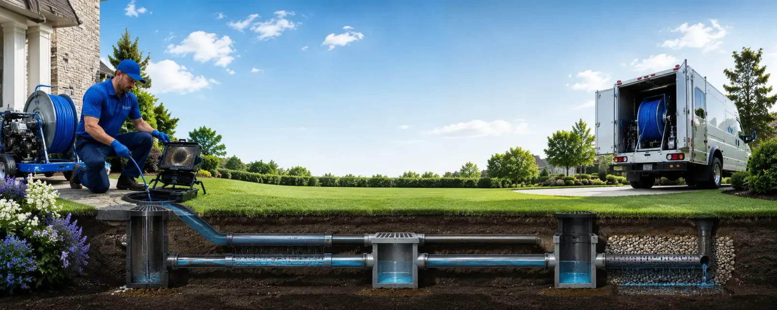 Outdoor drain cleaning information for Palisades, NY